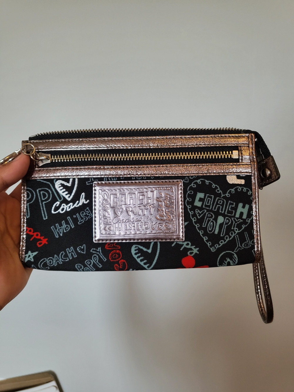 Coach Poppy Wristlet